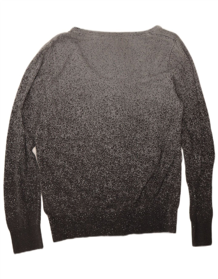 Guess Womens Cardigan Sweater UK 12 Medium Grey Flecked Viscose