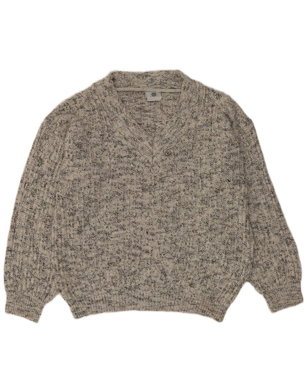 C&A Herre Ny hurtig V-hals sweater Medium Grey Flecked Acryl