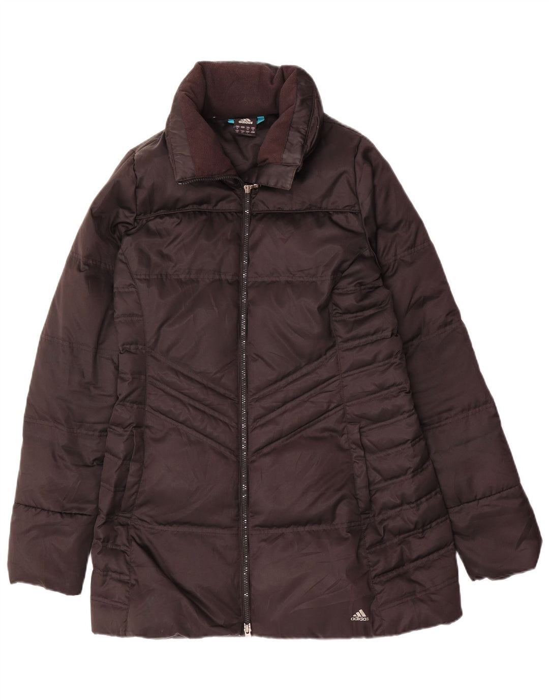 Adidas Manteau rembourré pour femme UK 12 Medium Noir Polyester