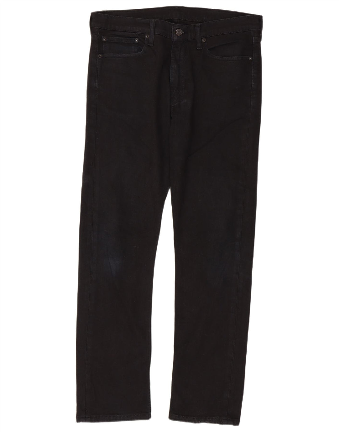 Levi's Mens 513 Slim Straight Jeans W34 L32 Black Cotton