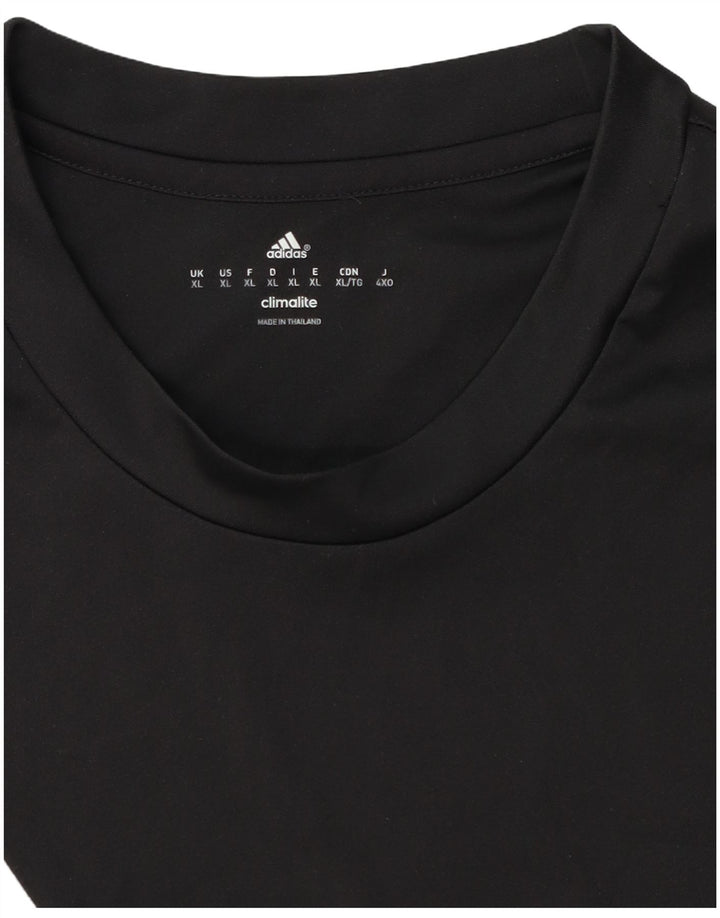 Adidas Mens Climalite T-Shirt Top XL Black