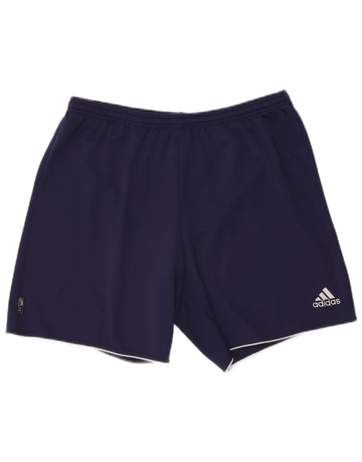 Adidas Mens Climalite Sport Shorts XL Navy Blue Polyester
