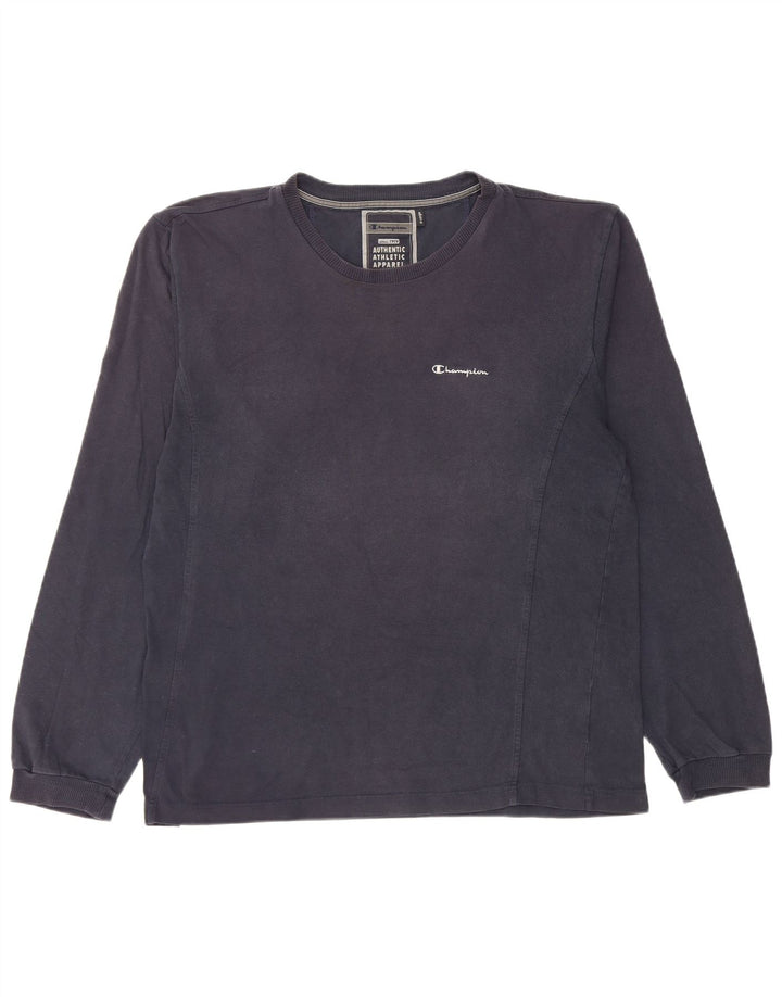 Top da uomo a maniche lunghe Champion XL blu navy