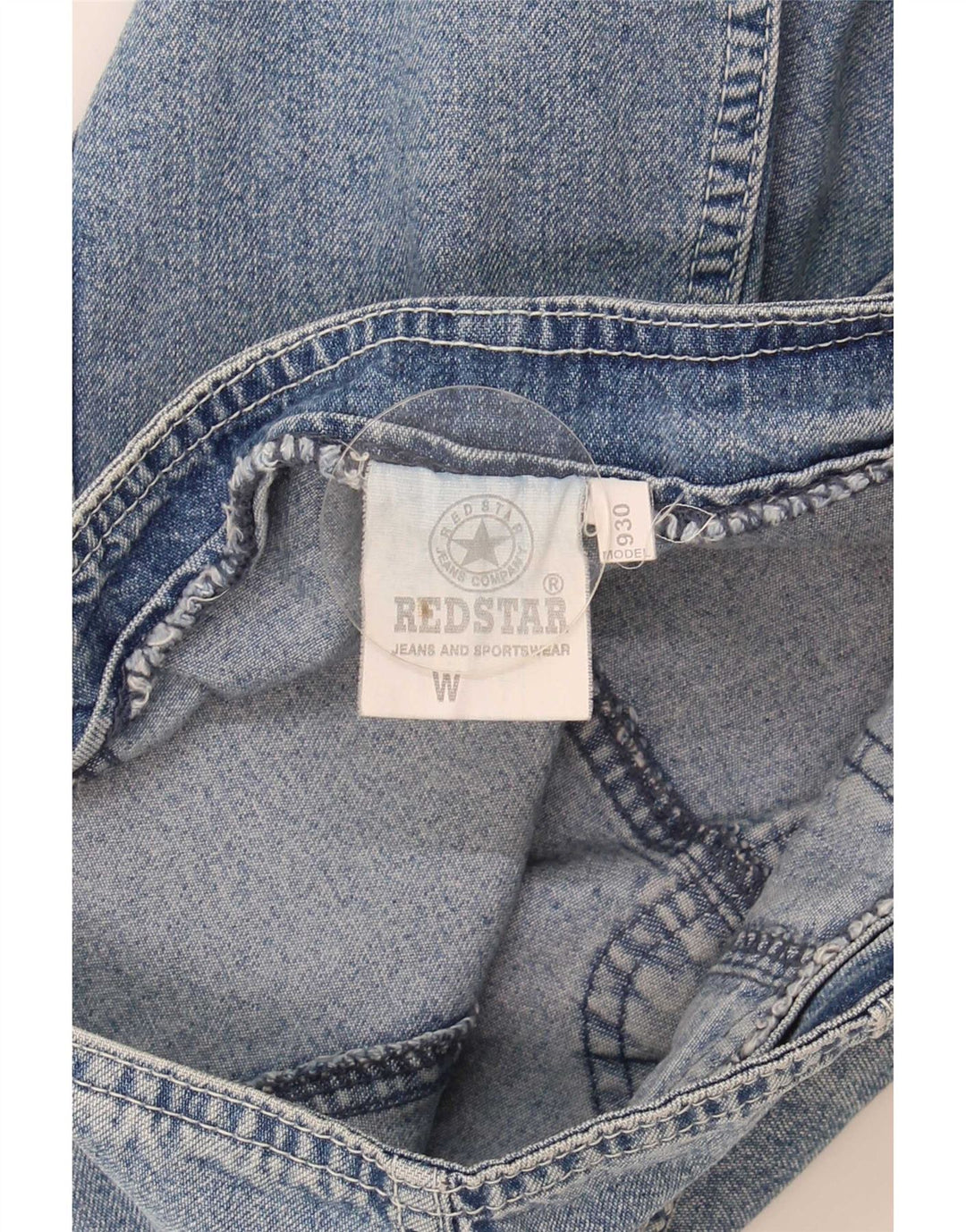 Vintage Womens Mini Denim Skirt W27 Small Blue Cotton
