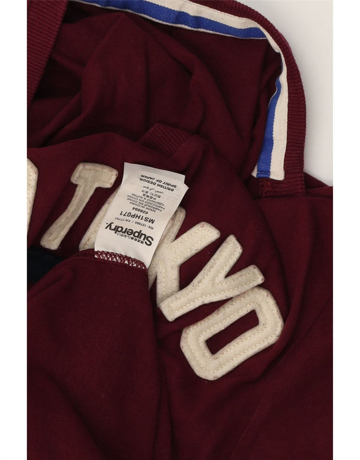 Superdry grafisk t-shirt til mænd, medium rødbrun bomuld