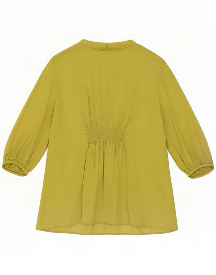 Marks & Spencer Womens Top 3/4 Sleeve UK 16 Large Green