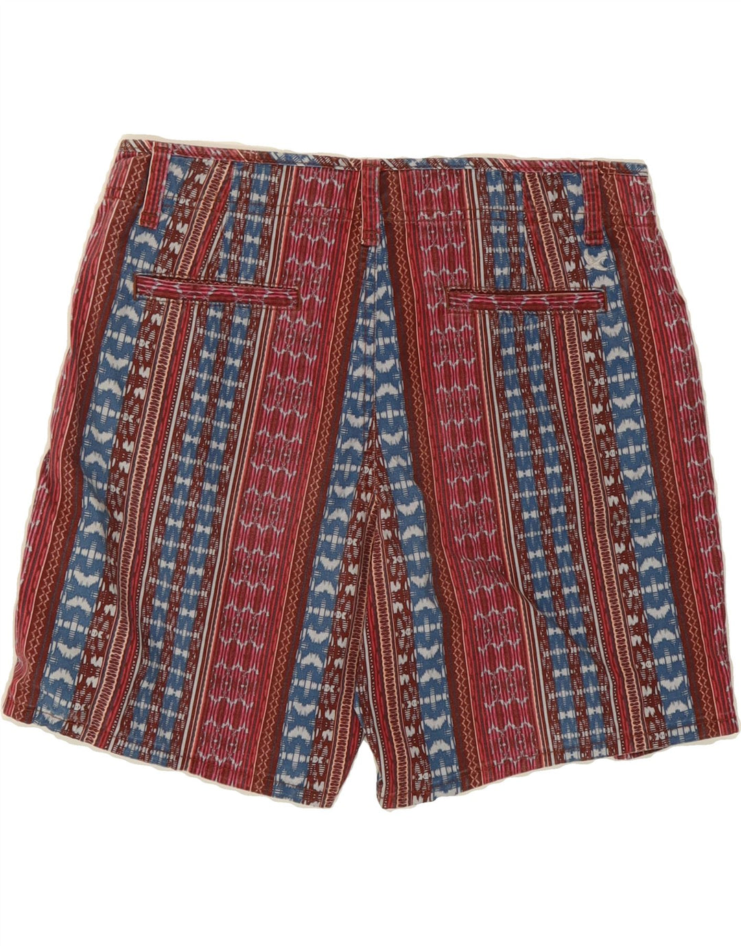 EDDIE BAUER Womens Chino Shorts US 4 Small W29 Multicoloured Striped Vintage Eddie Bauer and Second-Hand Eddie Bauer from Messina Hembry 