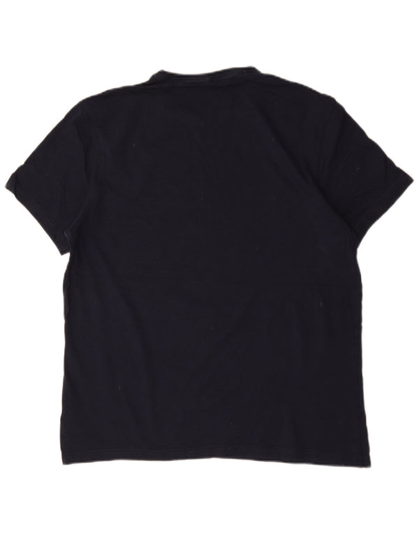 Jack Wills Mens Classic Fit T-Shirt Top Large Navy Blue Cotton