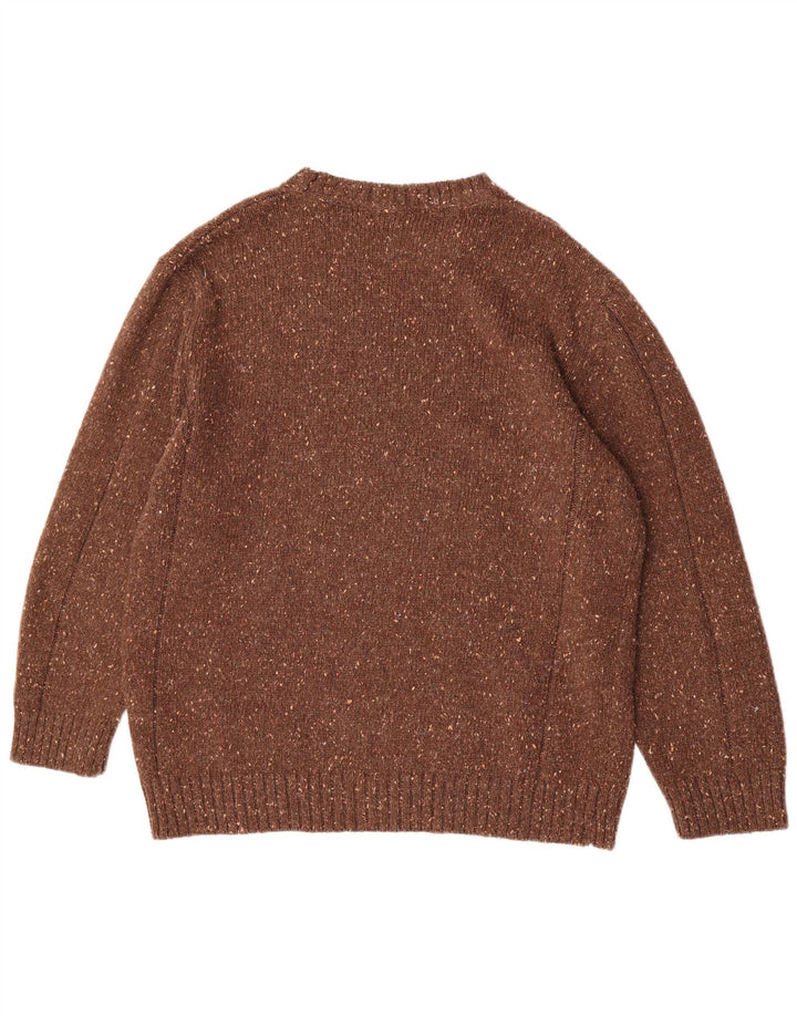 Camel Active Mens Crew Neck Jumper Sweater XL Brown Flecked
