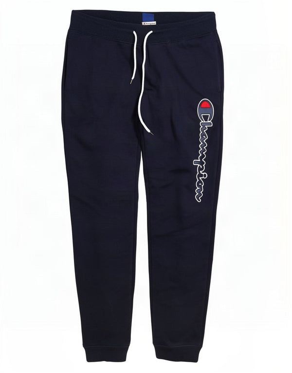 Champion Mens Graphic Tracksuit Trousers Joggers Large Navy Blue Cotton