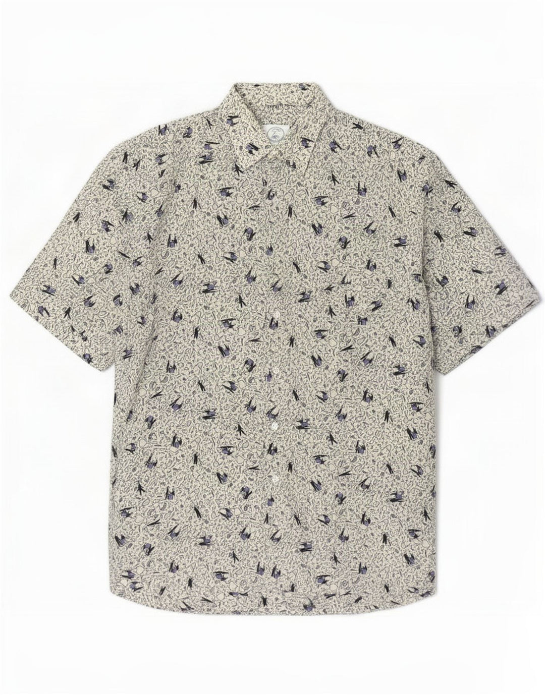 Carrel Ανδρικό πουκάμισο Abstract Pattern Medium Beige
