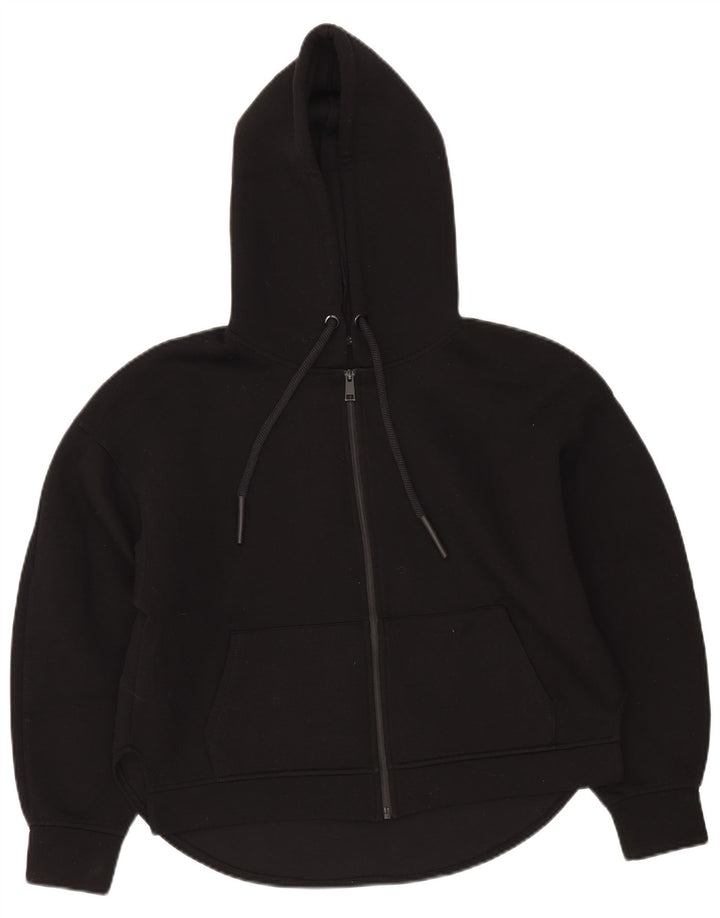 Zara Dame Oversized Hættetrøje Sweater UK 10 Lille sort polyester