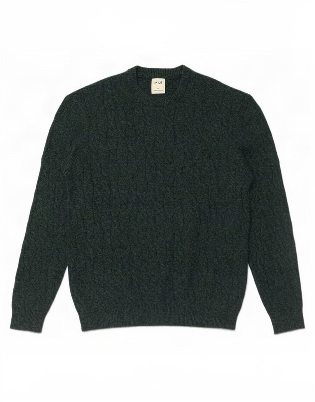 Suéter masculino Marks & Spencer com gola redonda, grande poliamida verde