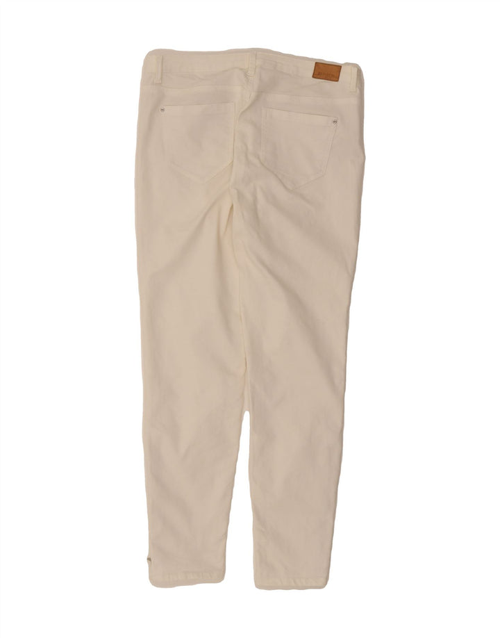 ZARA Womens Slim Casual Trousers EU 40 Medium W30 L27 White Vintage Zara and Second-Hand Zara from Messina Hembry 