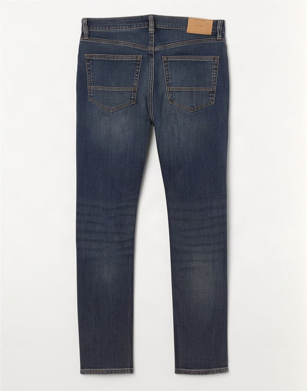 Jeans slim da uomo Marks & Spencer W30 L29 cotone blu