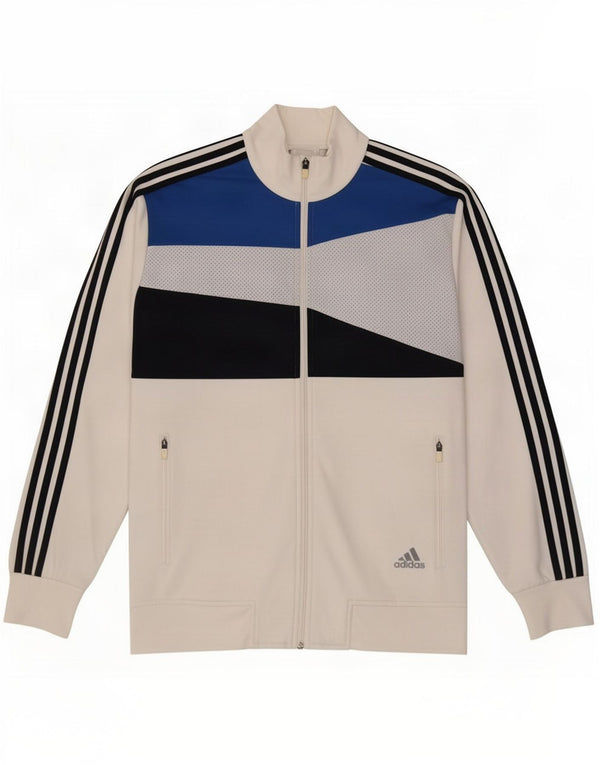 Giacca da tuta da uomo Adidas UK 38/40 Medium White Colourblock