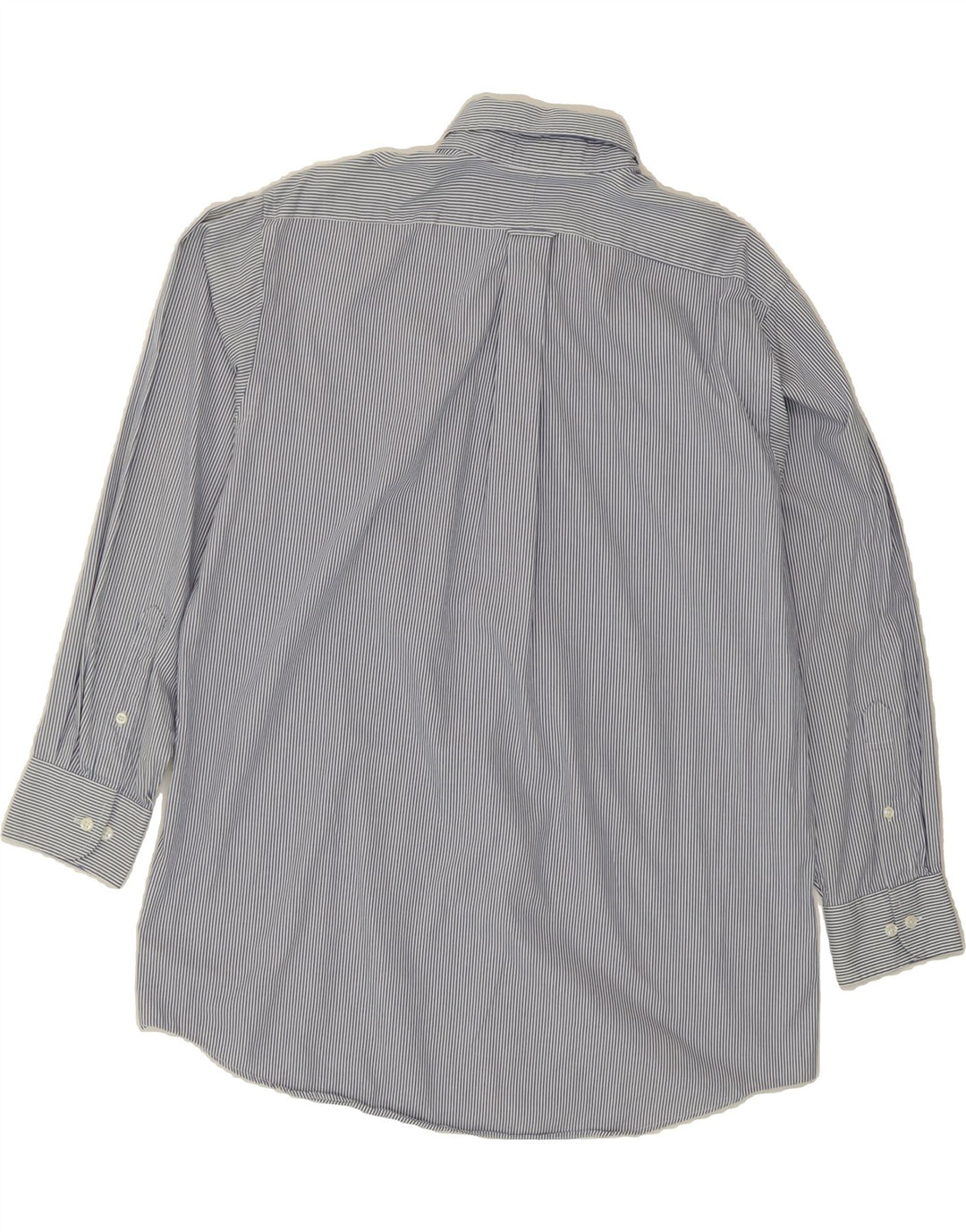 IZOD Mens Shirt Size 16 Large Blue Striped Cotton Vintage Izod and Second-Hand Izod from Messina Hembry 