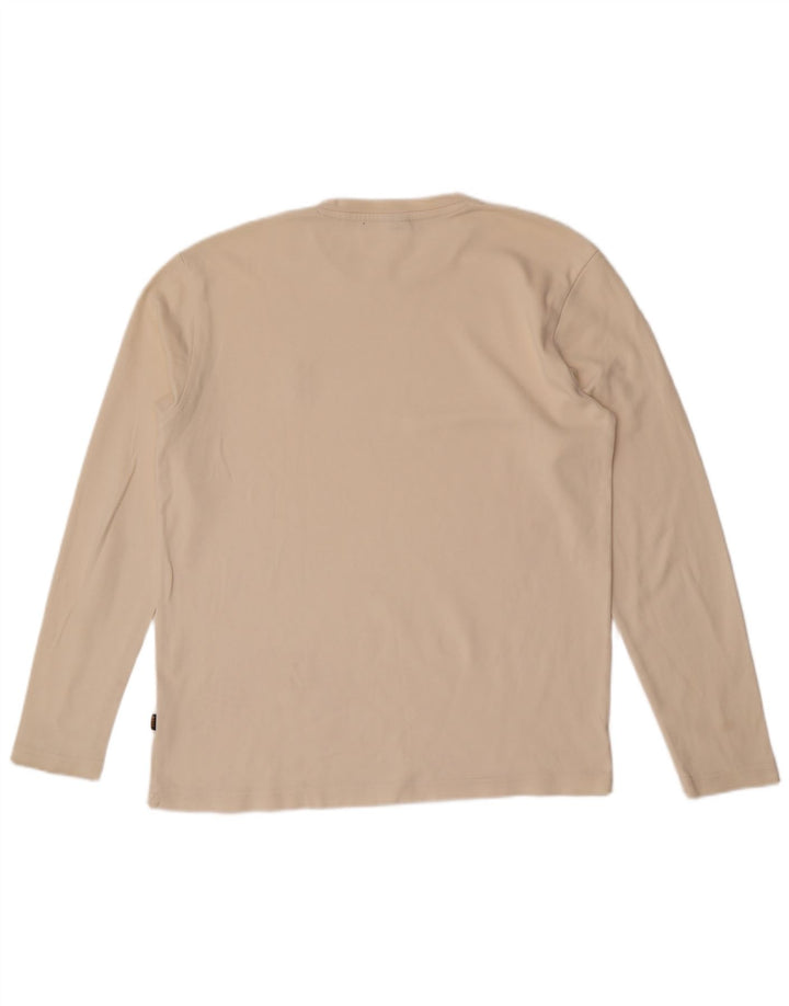 Hugo Boss Haut à manches longues pour homme en coton blanc cassé Large