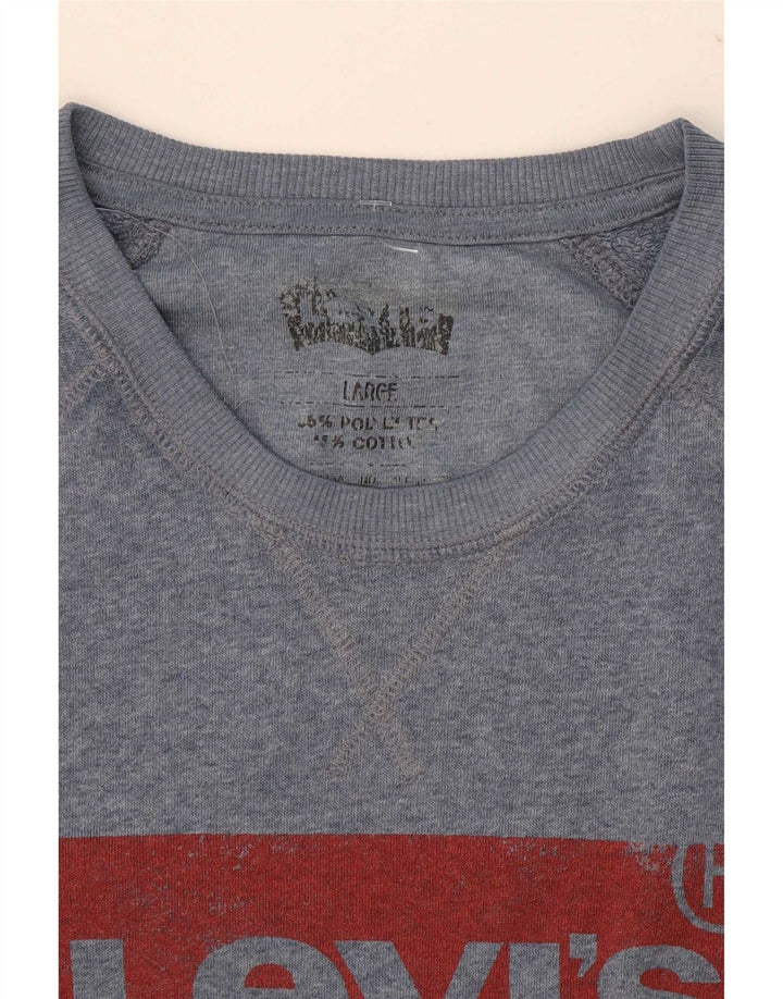 Levi's muška majica s grafičkim motivima, veliki plavi poliester