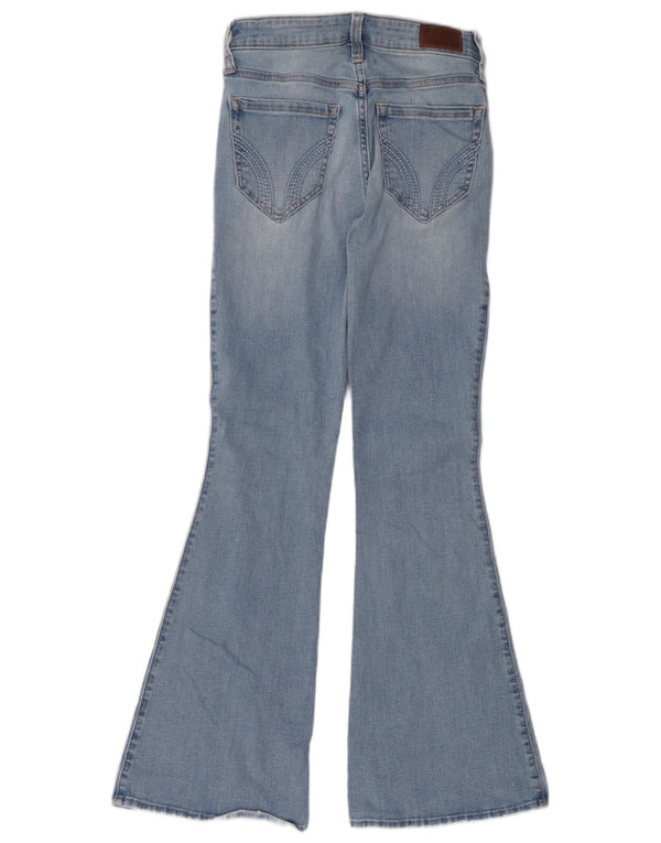 Hollister Womens Stretch High Rise Flared Jeans US 4 Small W27 L31 Blue