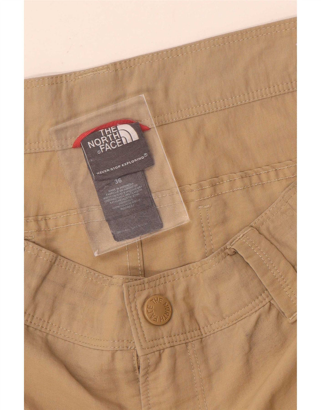 The North Face Mens Cargo Shorts W36 Large Beige Nylon