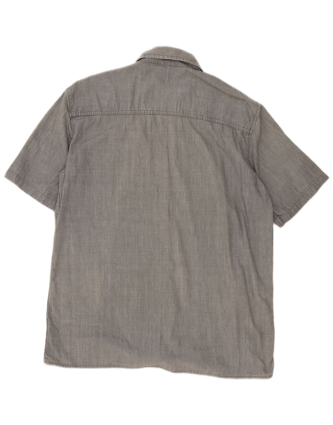 Lee Mens Short Sleeve Shirt Medium Grey Cotton