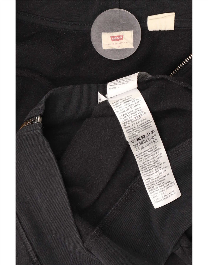 Levi's Herren-Kapuzenpullover mit Reißverschluss, mittelschwarz, Baumwolle