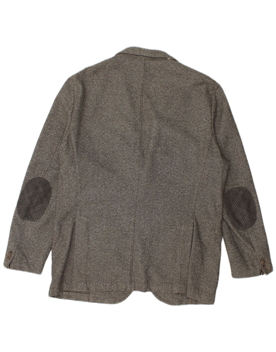 Manuel Ritz Herre 2 Button Blazer Jacket IT 54 2XL Grå Flecked Bomuld