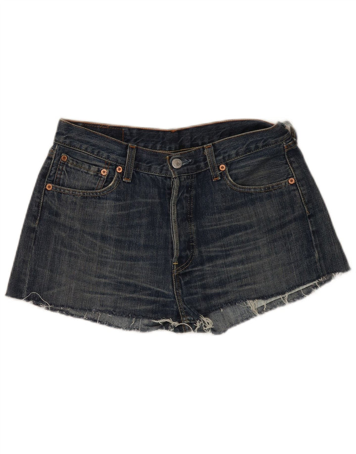 Levi's Damen 501 Jeansshorts W30 mittelblaue Baumwolle
