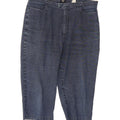 DOCKERS Womens Khakis Denim Bermuda Shorts Size 16 Large W32  Navy Blue Vintage Dockers and Second-Hand Dockers from Messina Hembry 