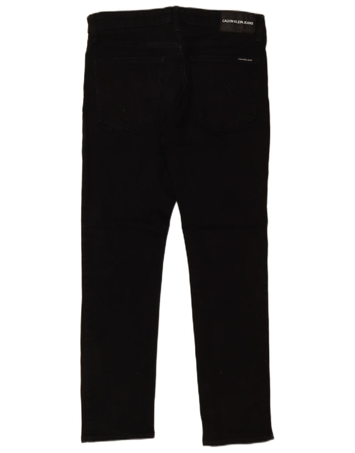 Calvin Klein Mens Slim Jeans W31 L30 Black Cotton