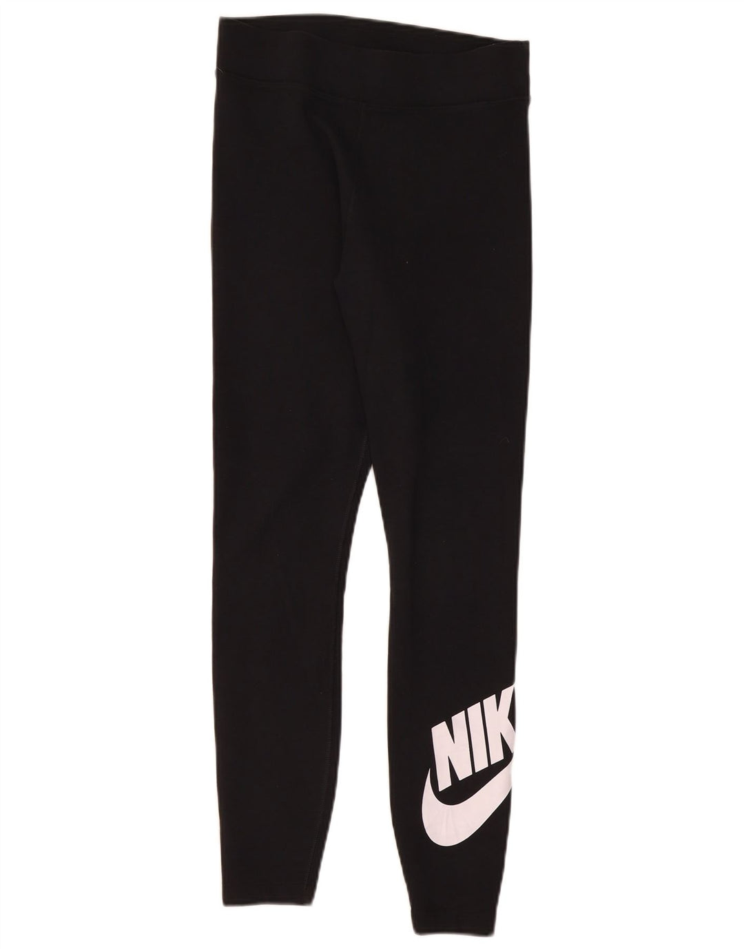 Nike Womens Graphic Leggings UK 12 Mittelschwarze Baumwolle