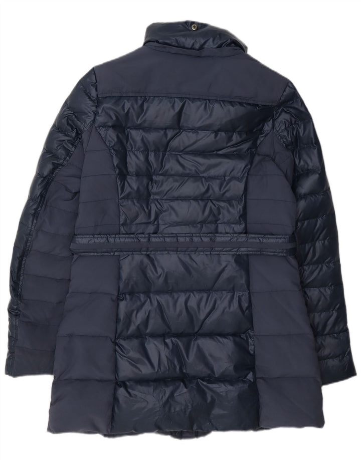 Refrigue Damen Wattierter Mantel UK 14 Large Marineblau Polyester