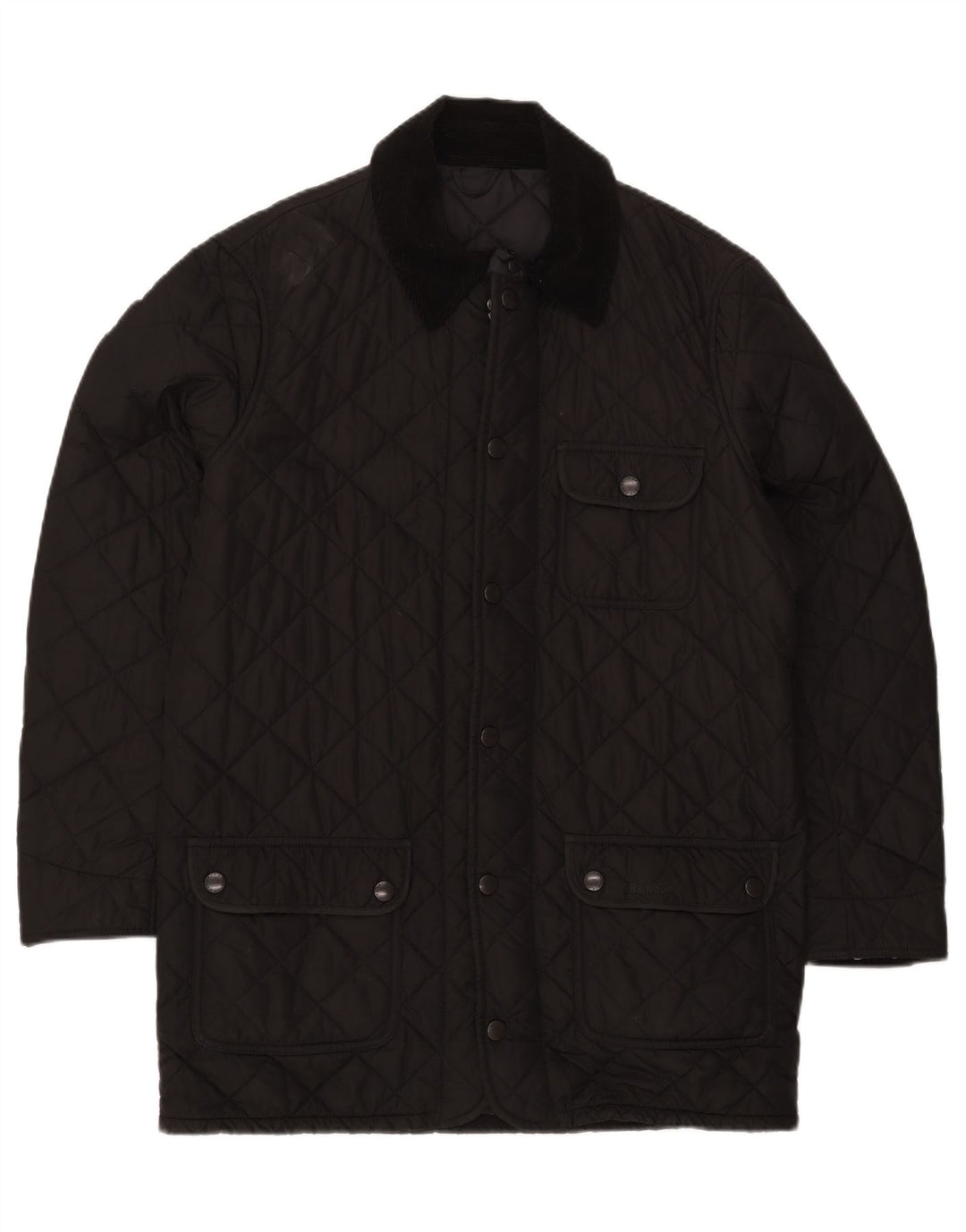Cappotto trapuntato da uomo Barbour UK 40 grande poliestere nero