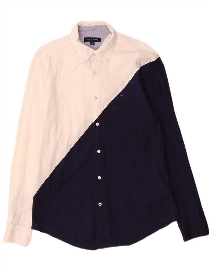 Tommy Hilfiger Herreskjorte Medium White Colourblock