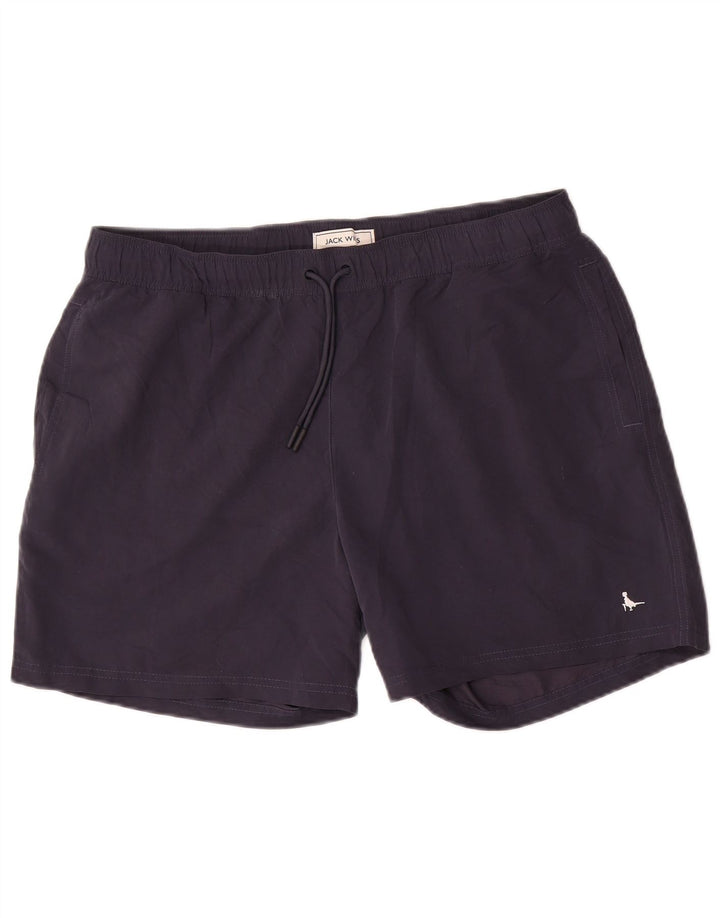 Jack Wills Mens Swimming Shorts XL  Navy Blue Polyester