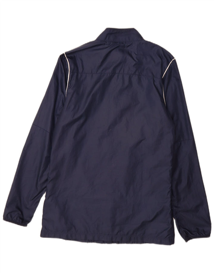Nike Mens Rain Jacket Small Navy Blue Polyester
