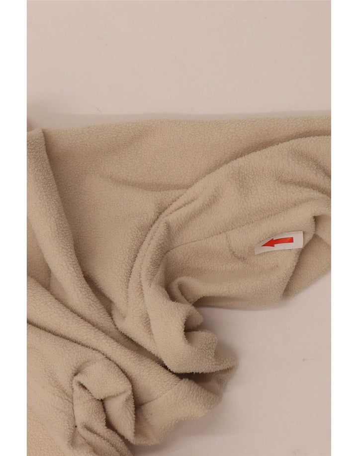 Kappa Herren-Fleecepullover mit Reißverschluss, 2XL, Beige, Polyester