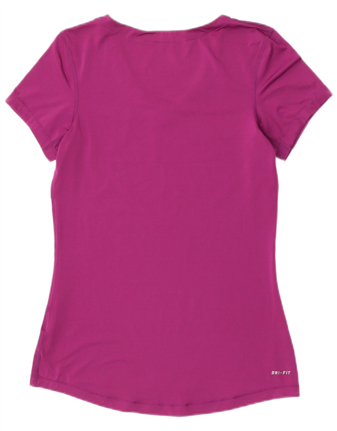 Nike Womens Dri Fit T-Shirt Top UK 12 Medium Purple Polyester