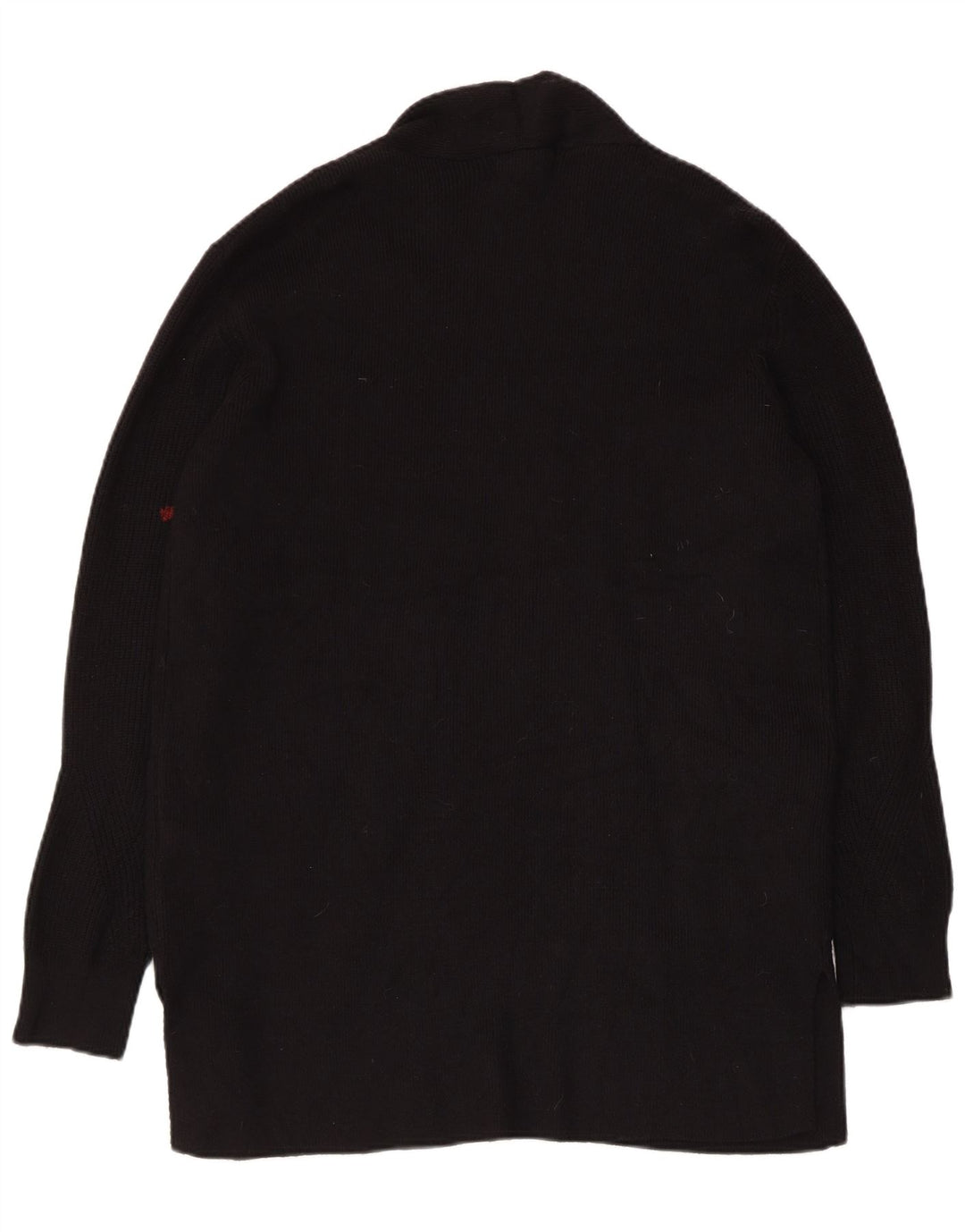 Marks & Spencer Womens Longline Open Cardigan Sweater UK 14 Medium Black