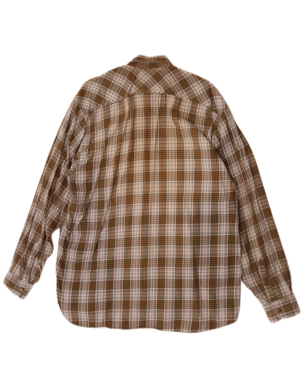 Wrangler Herren-Flanellhemd XL, braun kariert
