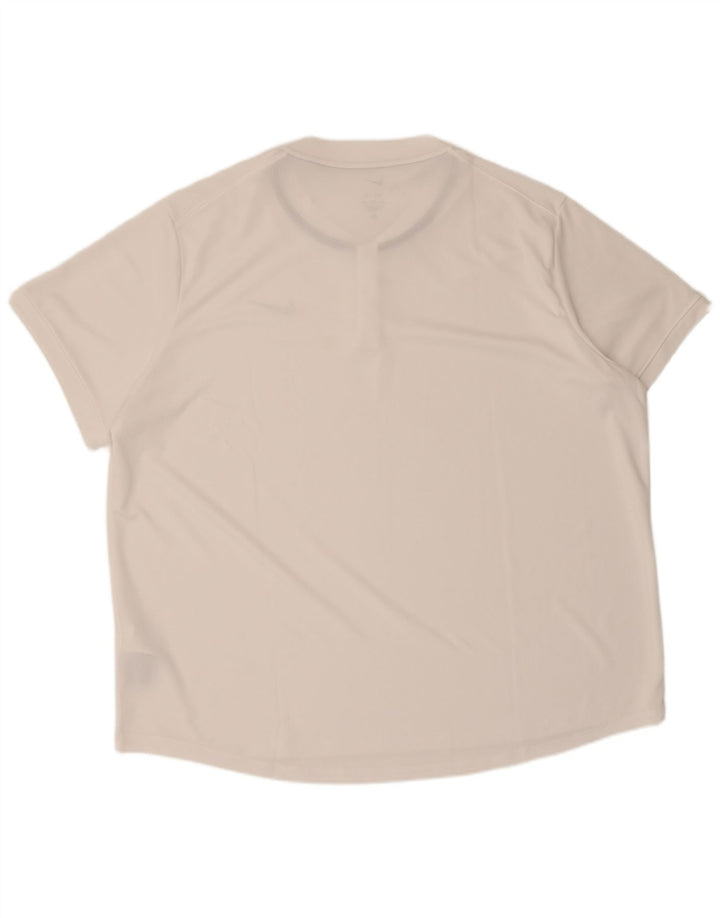 Мужская футболка Nike Dri Fit 2XL, белый полиэстер