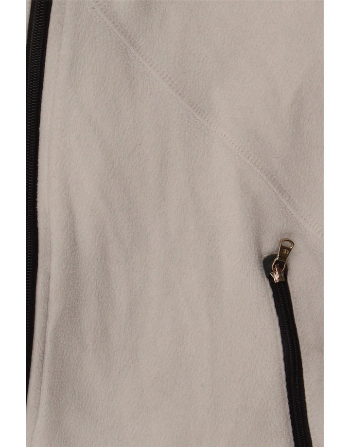 Champion Damen-Fleecejacke mit Grafik, UK 10, Größe S, Weiß, Polyester