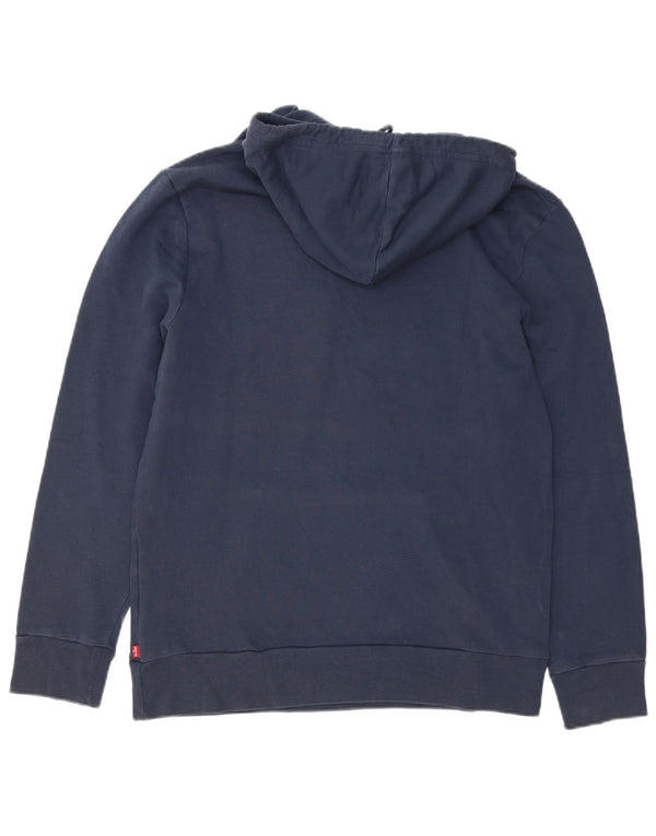 Maglione con cappuccio grafico da uomo Levi's grande in cotone blu navy