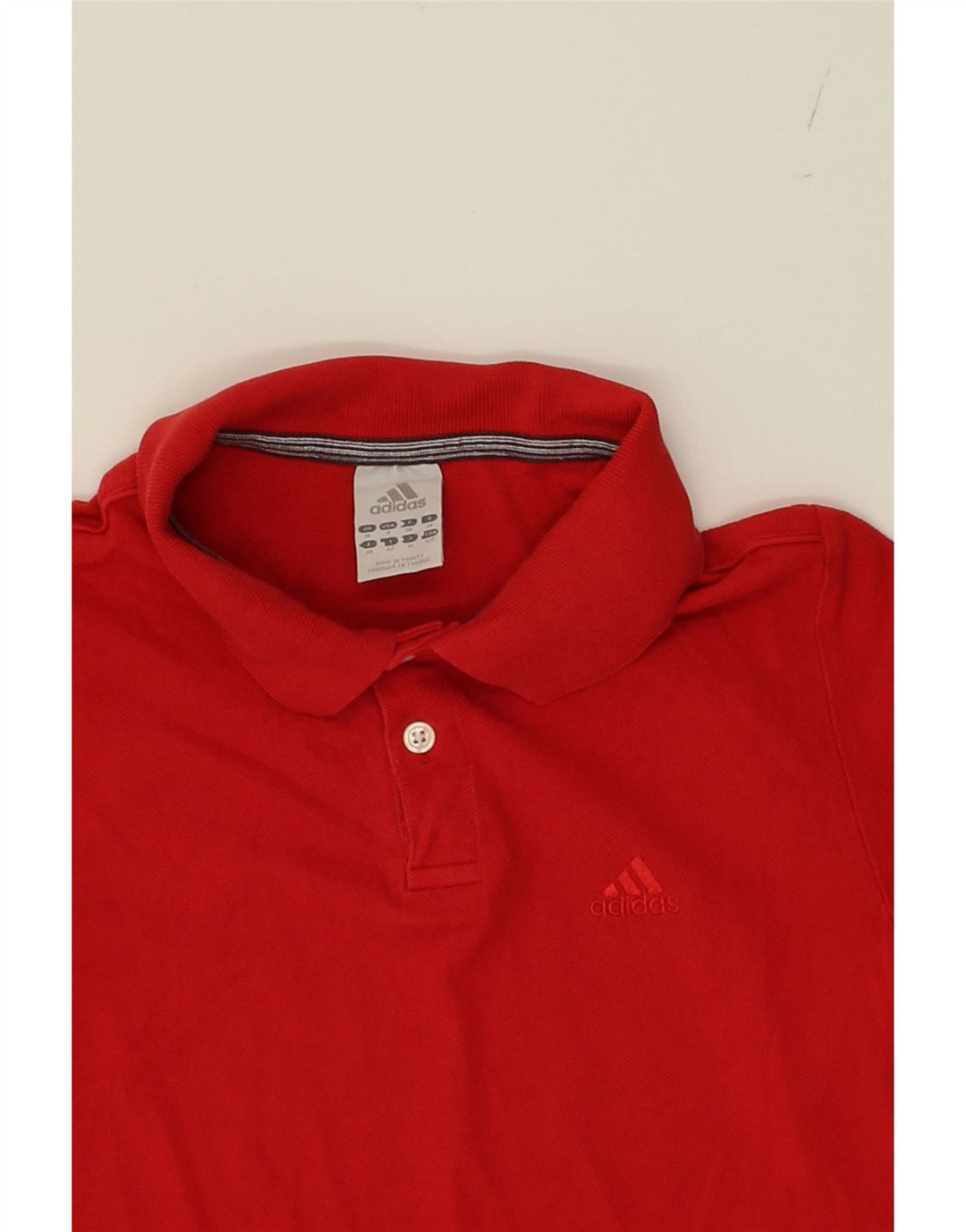 ADIDAS Boys Polo Shirt 9-10 Years Red Cotton Vintage Adidas and Second-Hand Adidas from Messina Hembry 