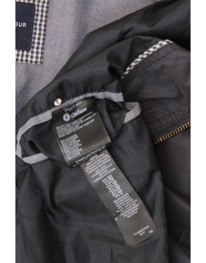 Jaqueta bomber masculina Blue Harbor da Marks & Spencer 2XL poliéster marinho