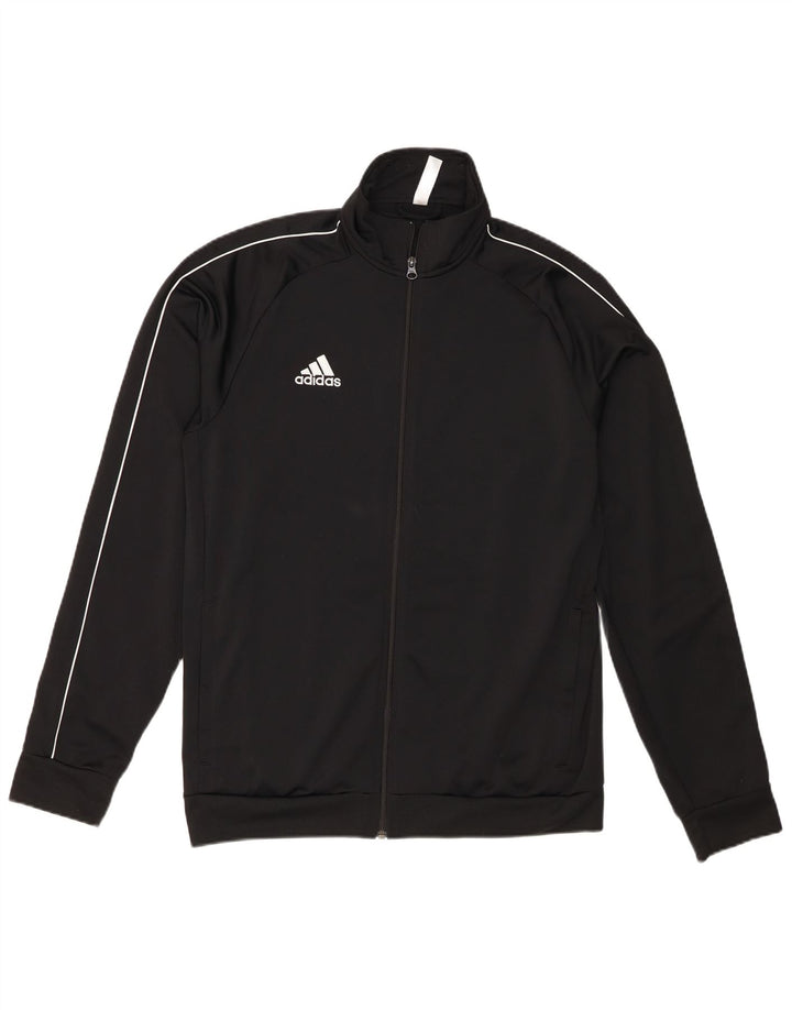 Adidas Mens Tracksuit Top Jacket Large Black Polyester