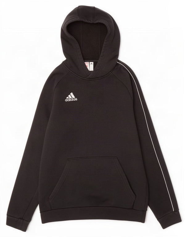 Adidas Chłopięca Bluza Z Kapturem 15-16 Lat Czarna Bawełna