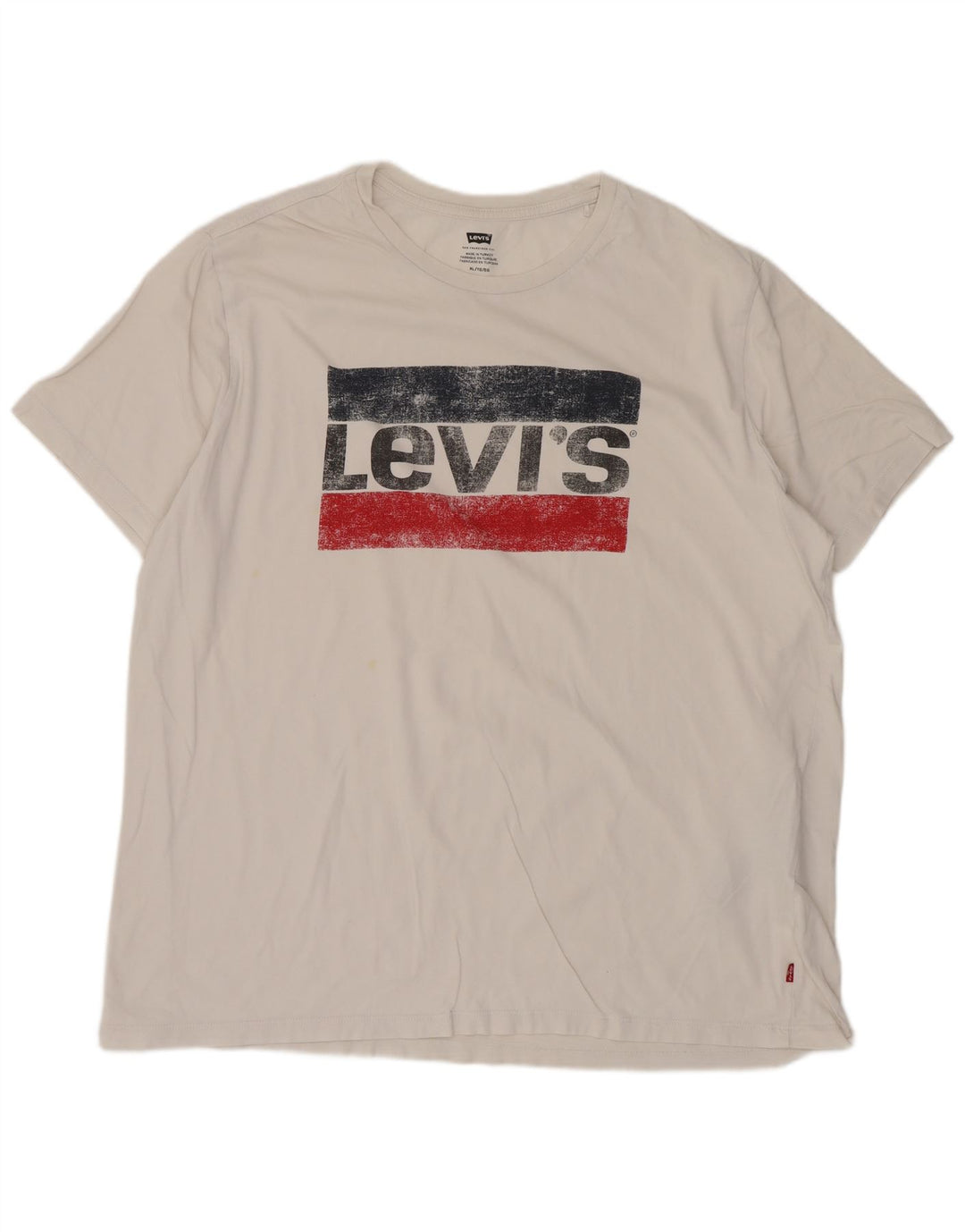 Levi's Mens Graphic T-Shirt Top XL White Cotton