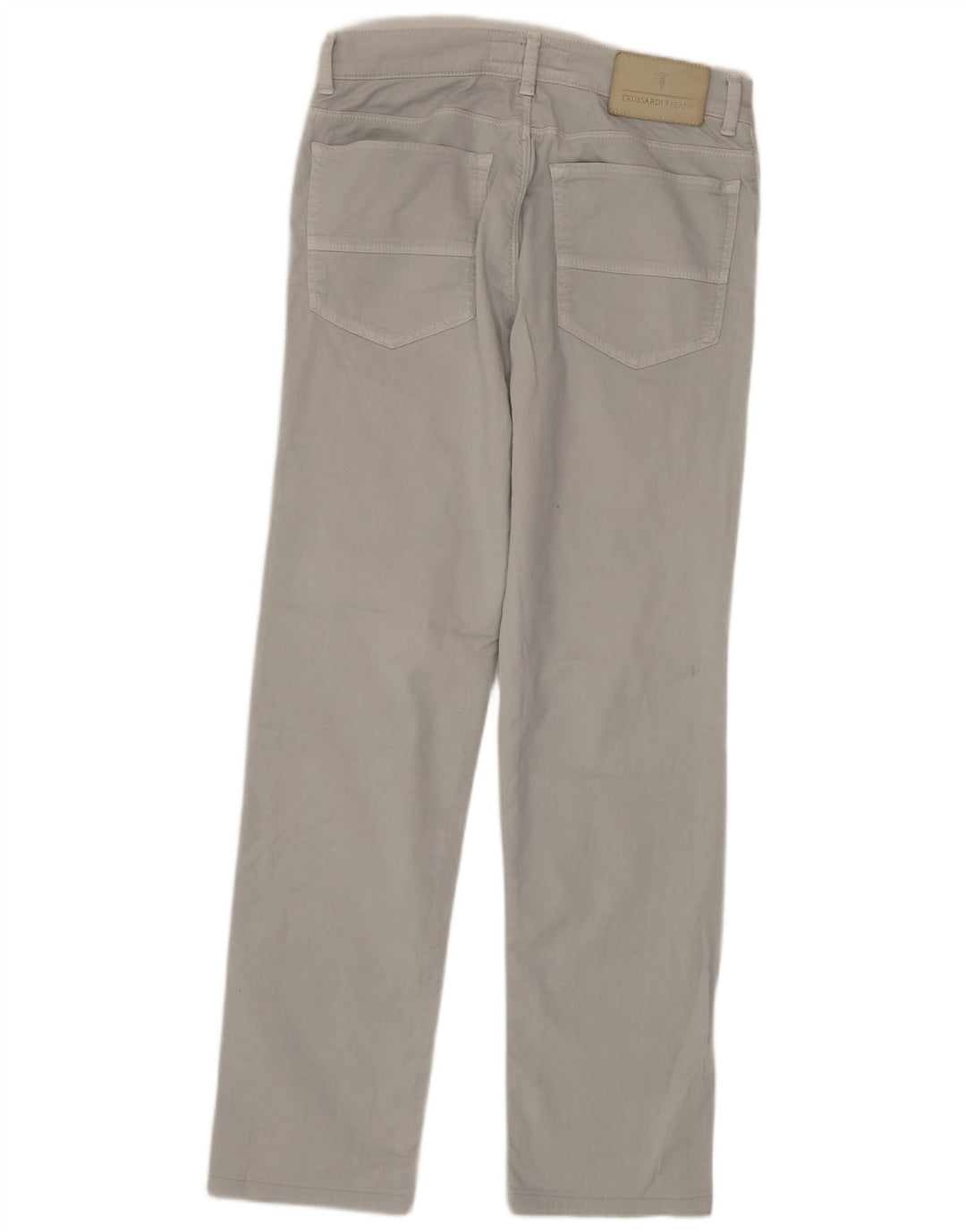 TRUSSARDI Womens Straight Jeans W30 L30 Grey Cotton